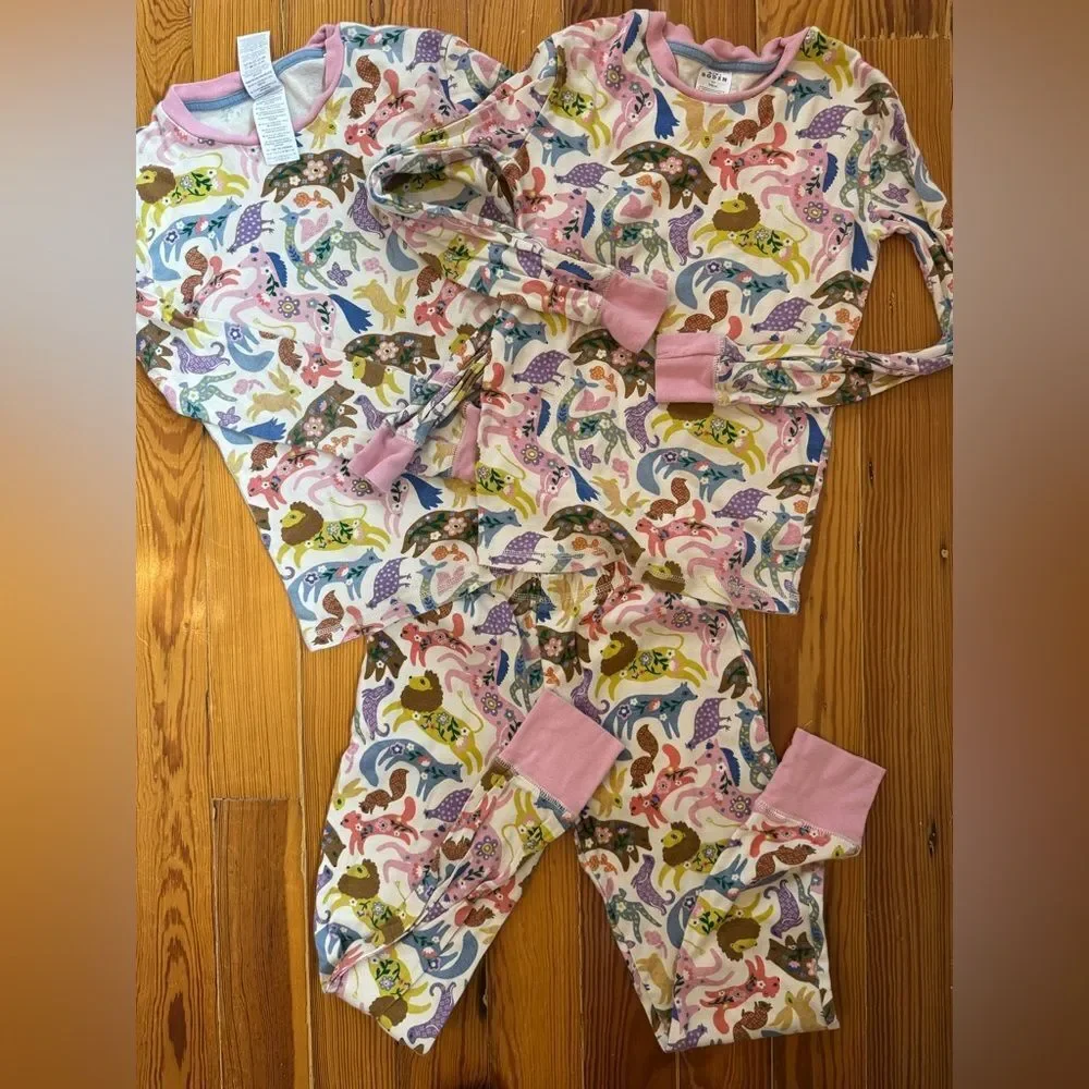 Mini Boden Animal Print Pajamas